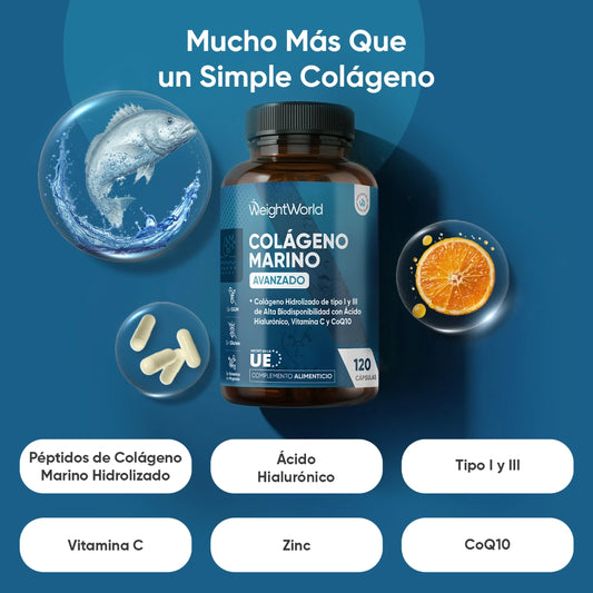 Colágeno con Ácido Hialurónico, CoQ10 y Zinc