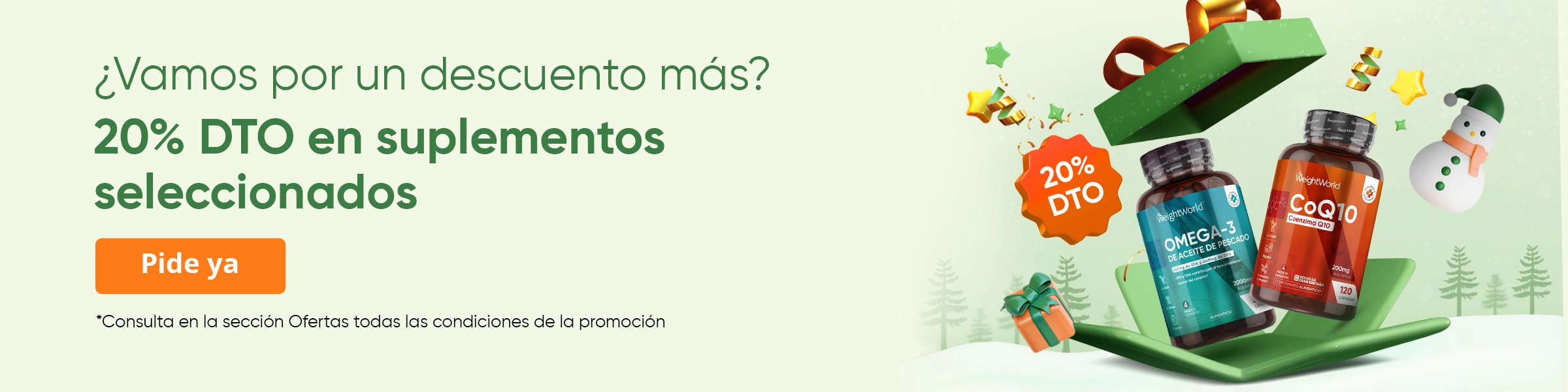 20 % DTO en los demás suplementos