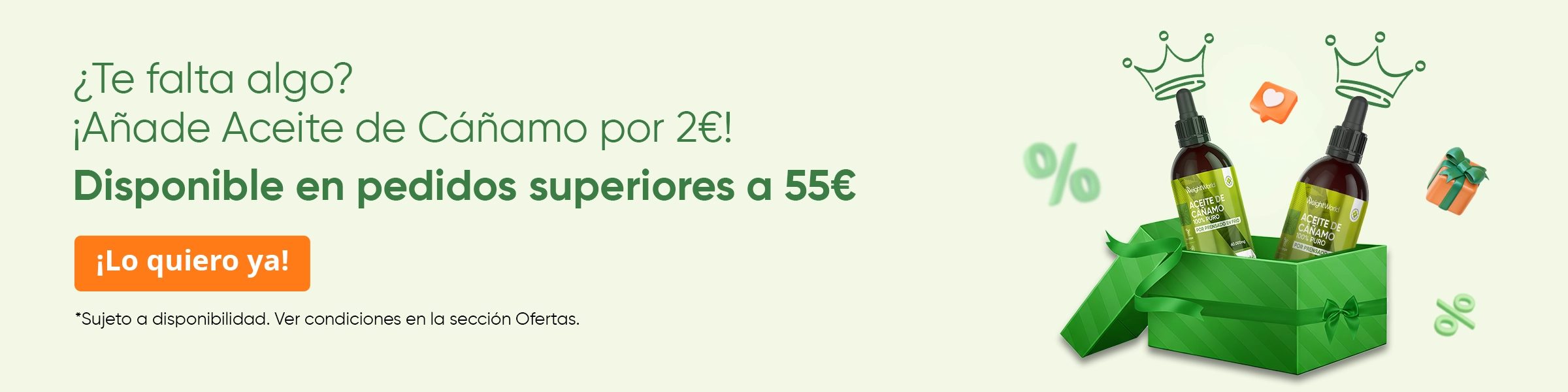 Aceite de Cáñamo 60 ml a 2 €