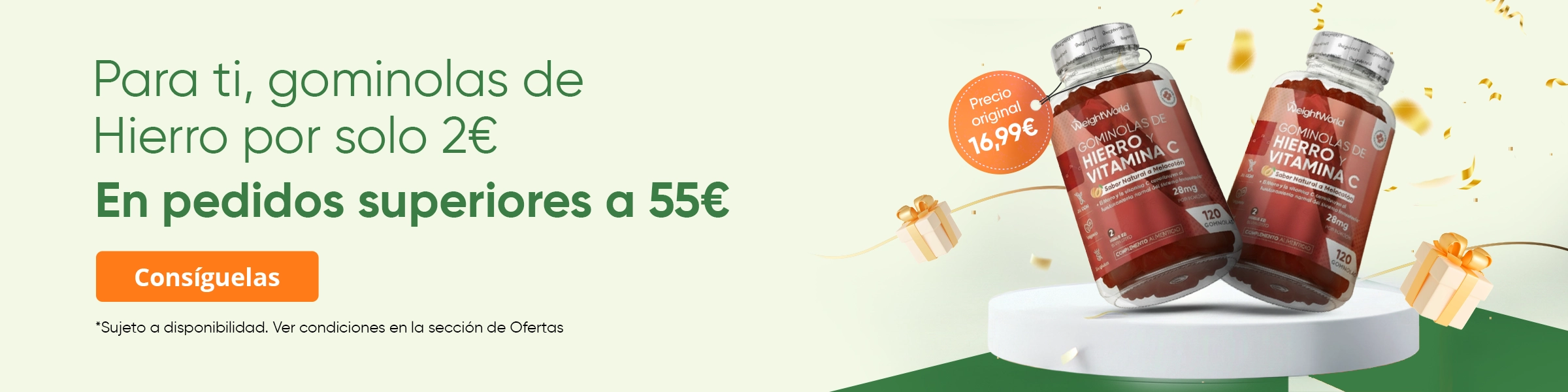 Llévate un suplemento por solo 2 €