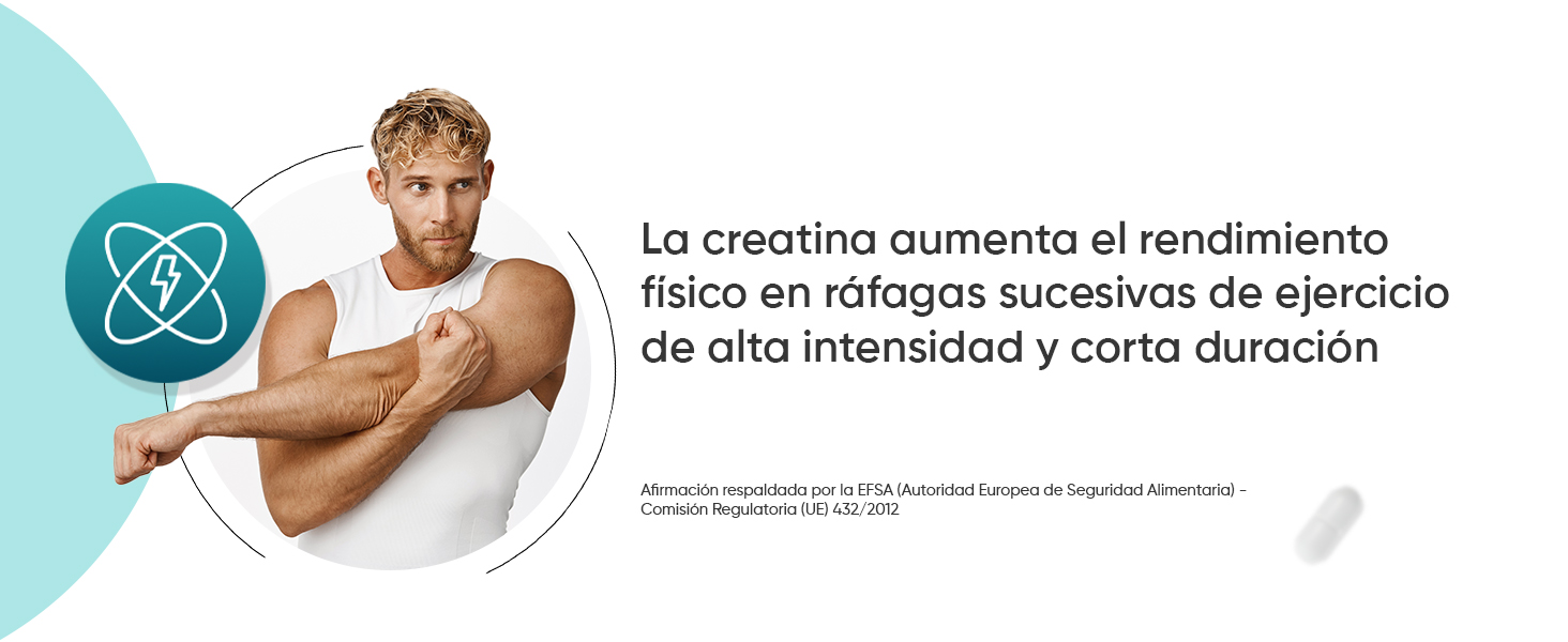 La creatina ayuda a aumentar el rendimiento físico