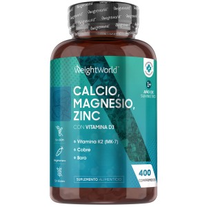 Calcio, Magnesio y Zinc con Vitamina D3