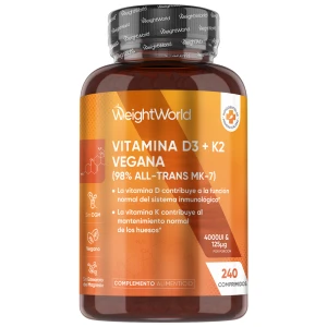 Vitamina D3 4000 UI + K2 125 mcg Vegana
