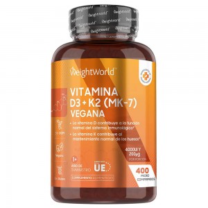 Vitamina D3 4000 UI + K2 200mcg