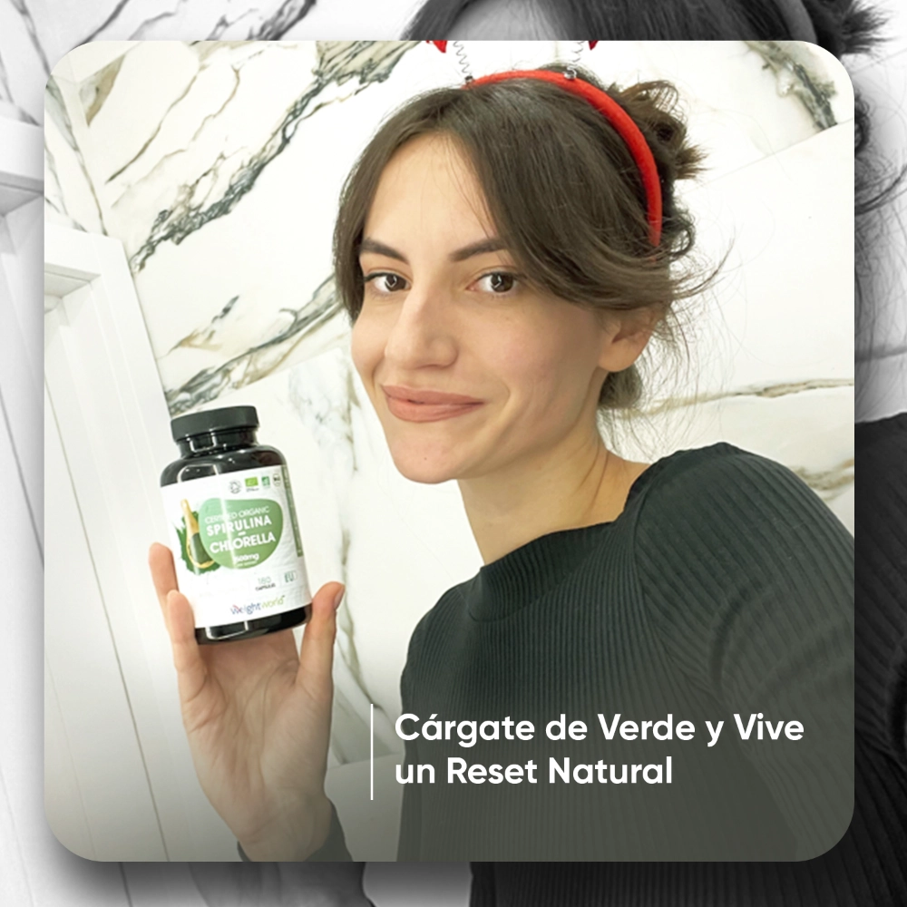 Cárgate de verde con el suplemento de Chlorella y Espirulina