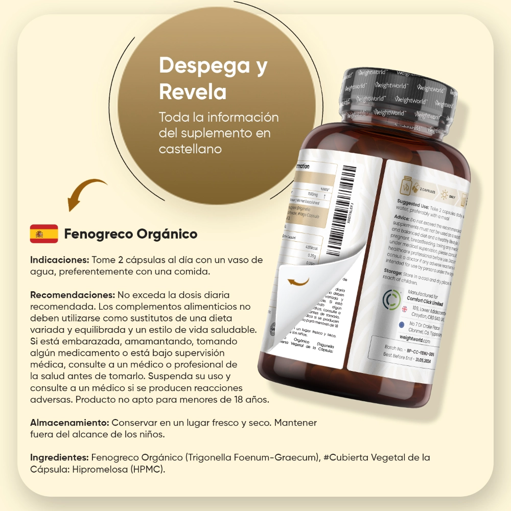 Indicaciones para el suplemento de Fenogreco BIO