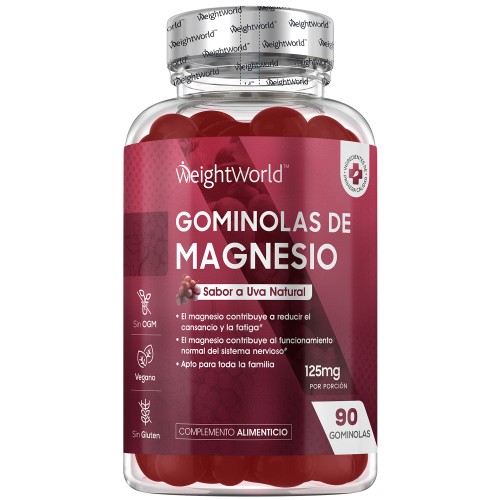 Gominolas de Magnesio - 25 mg 90 Gominolas - Suplemento de Magnesio para Niños y Adultos