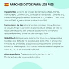 Instrucciones de uso de los parches detox para pies