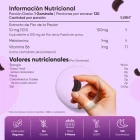 Información nutricional gummies de Melatonina