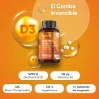 Vitamina D3 + K2 365 comprimidos