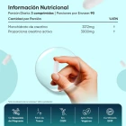 Información nutricional Creatina Monohidratada