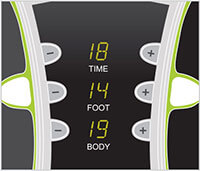 electrode pad controls for weightworld circulator