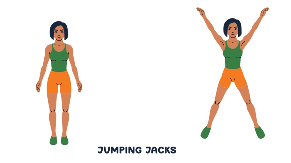 Jumping jacks para perder peso