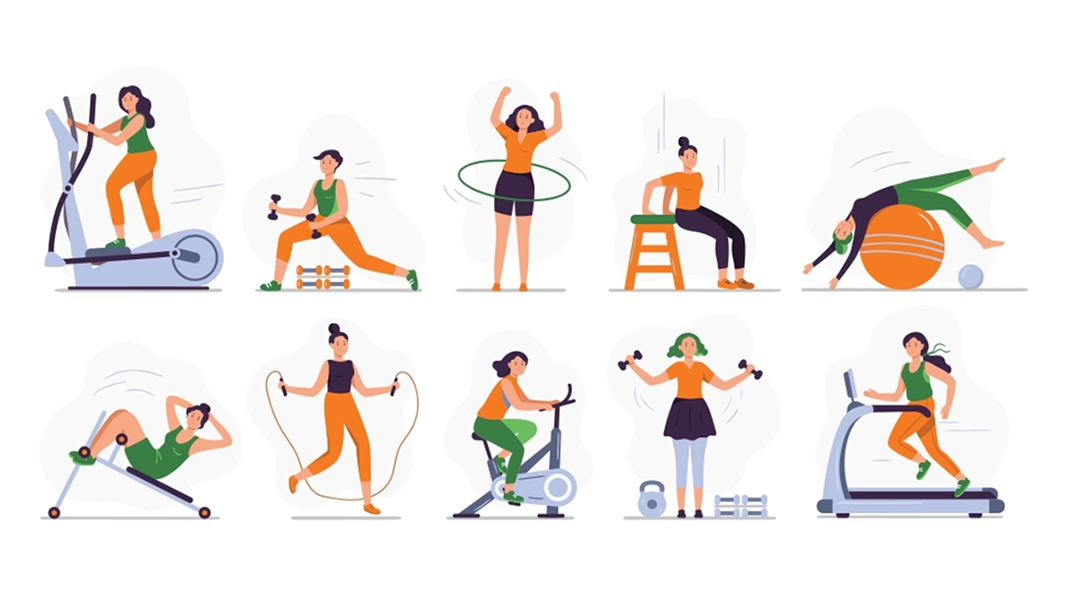 Mujer haciendo cardio