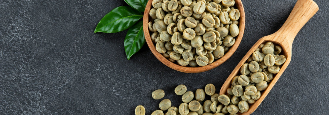 Granos de café verde