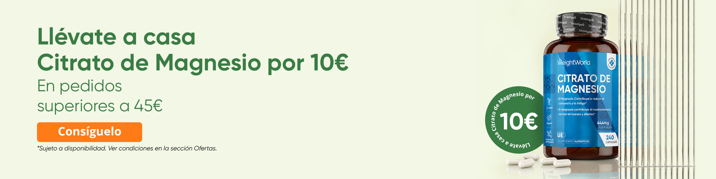 Llévate un suplemento a casa por solo 10 €