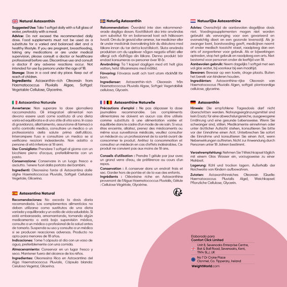 Cómo tomar las cápsulas de Astaxantina