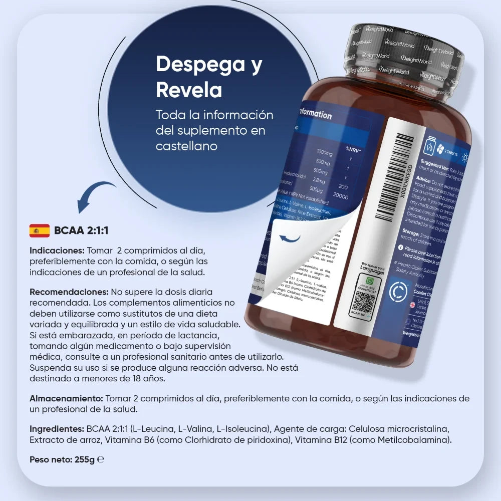 Recomendaciones del suplemento BCAA en español