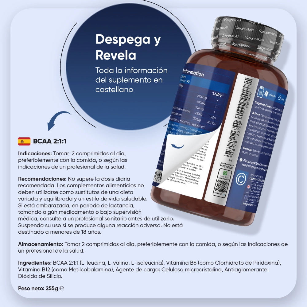 Recomendaciones del suplemento BCAA en español