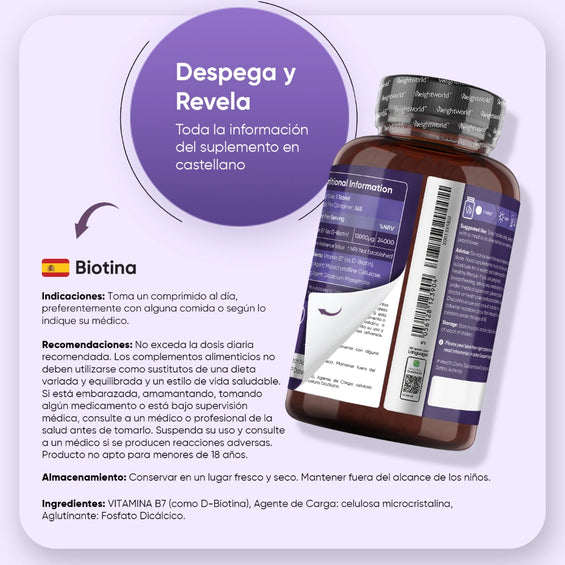 Modo de uso de Vitamina B7