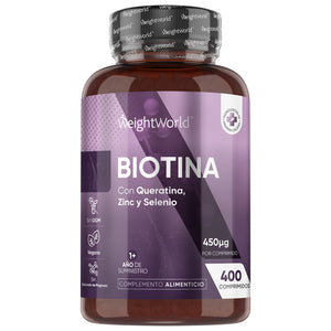 Suplemento de Biotina con Queratina, Zinc y Selenio