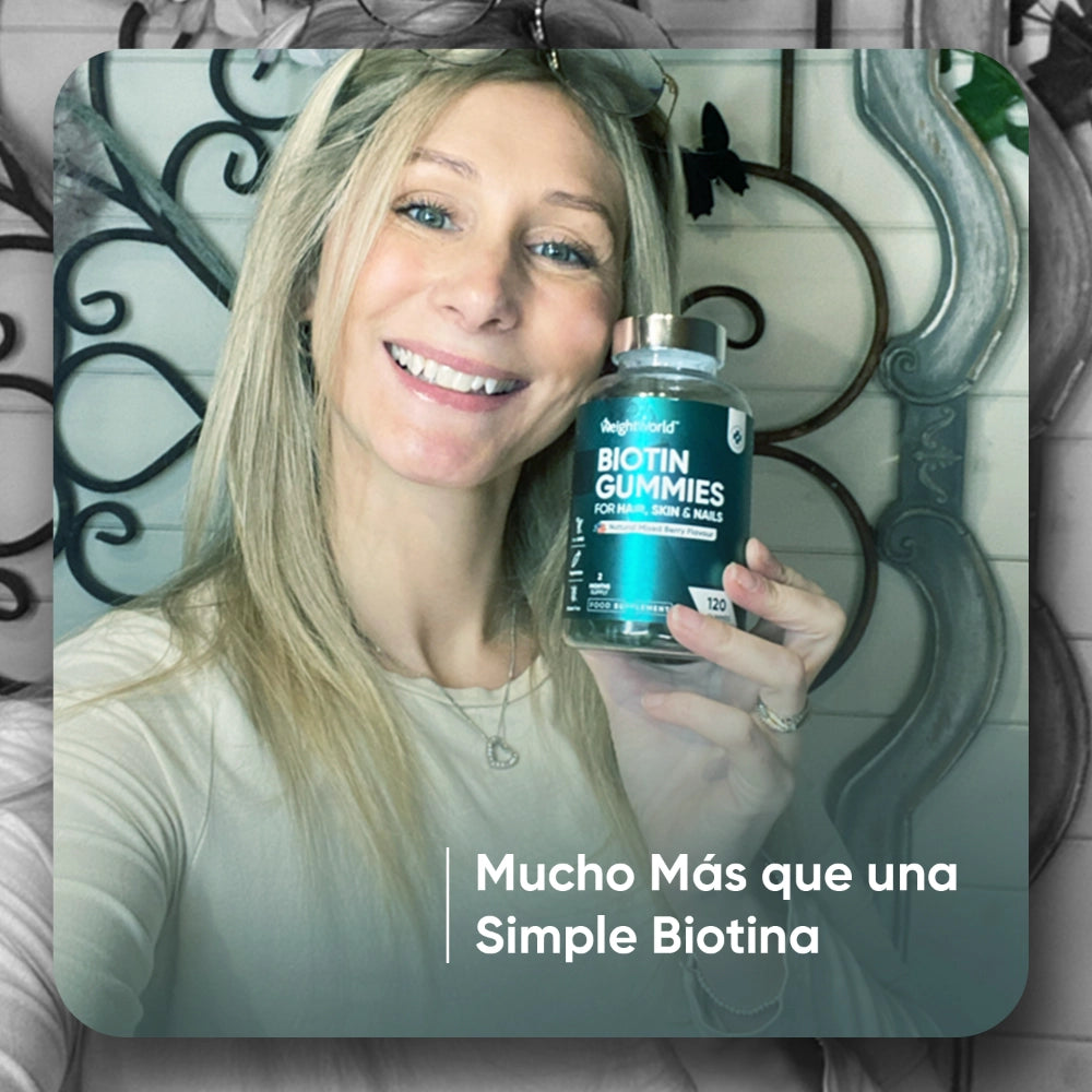Gominolas de Biotina para cabello, piel y uñas