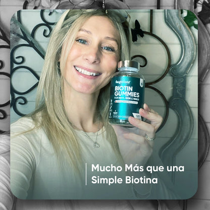 Gominolas de Biotina para cabello, piel y uñas