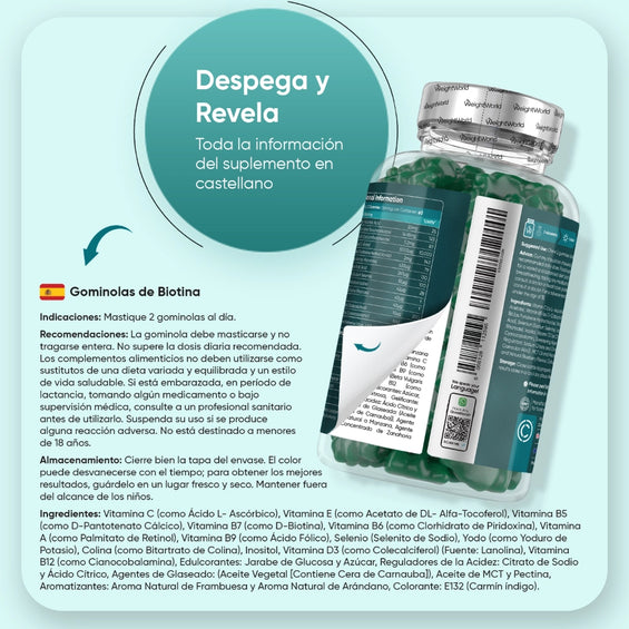 Cómo tomar las gominolas de biotina