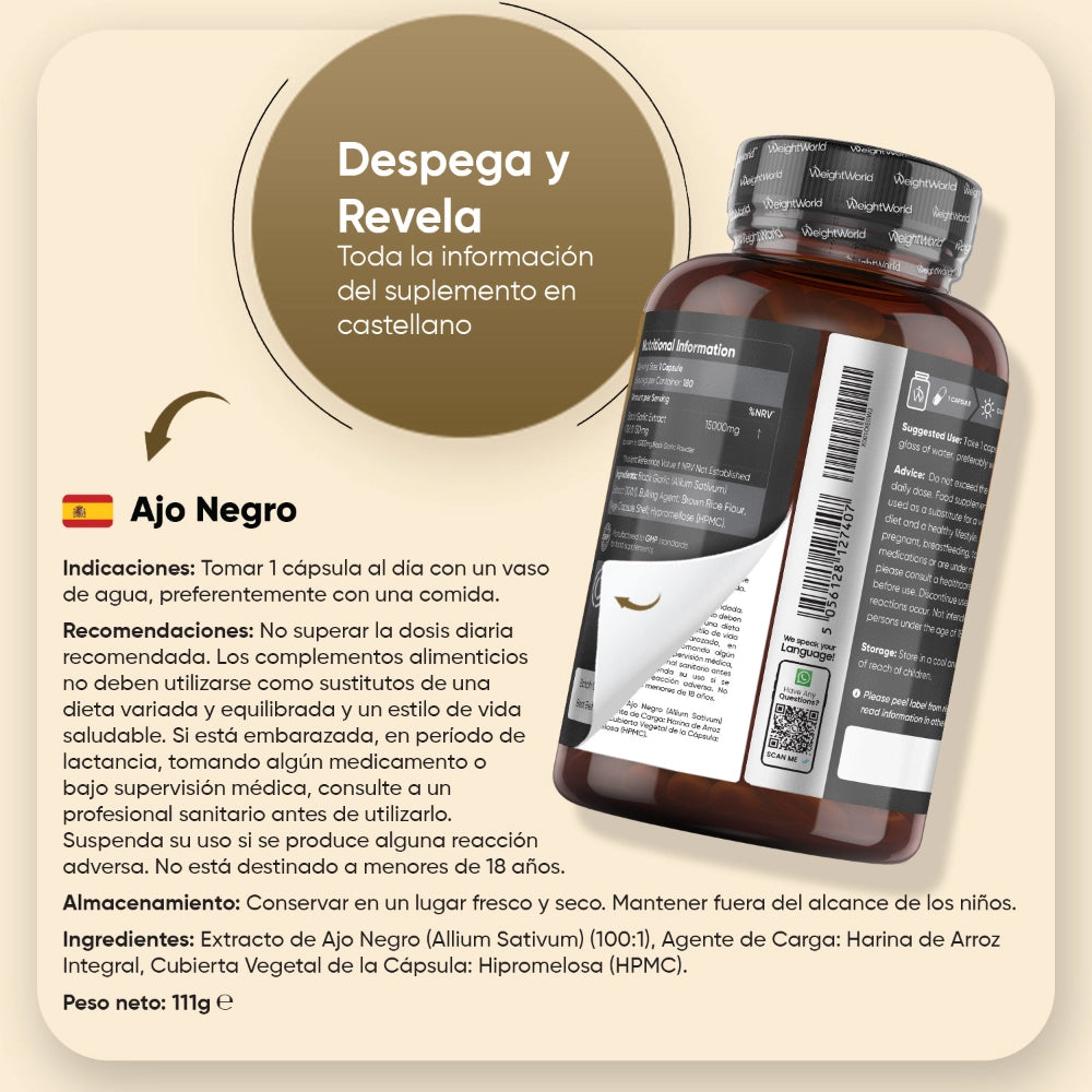 Recomendaciones para el suplemento de Ajo Negro