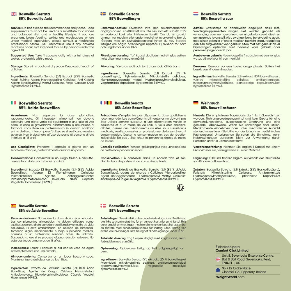 Extracto de Boswellia Indicaciones