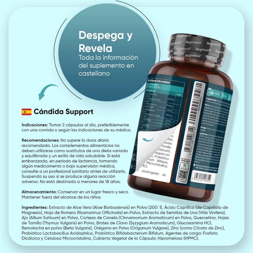 Cómo tomar las cápsulas Candida Support