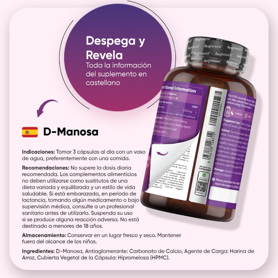 Recomendaciones para la ingesta de las cápsulas de D-manosa