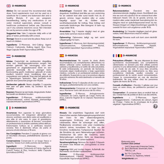 Uso del suplemento de D-manosa