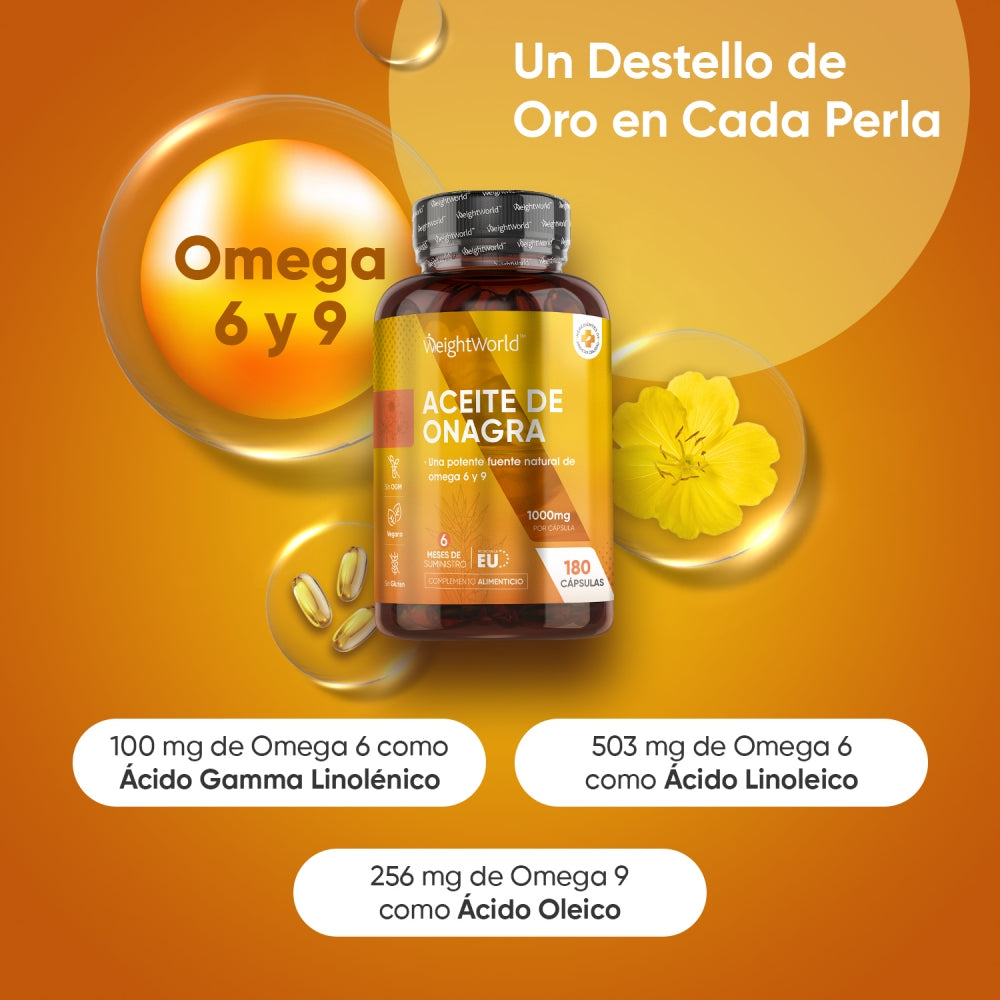 Aceite de Onagra, fuente de Omega 3-6-9