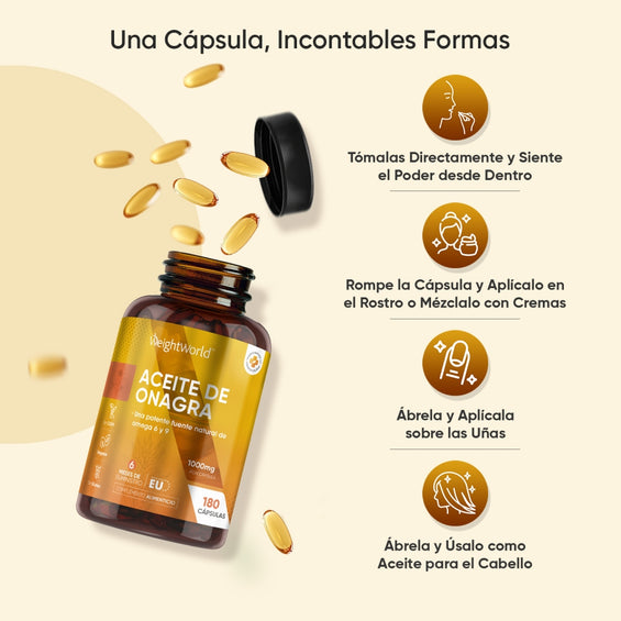 Cápsulas blandas versátiles de Aceite de Onagra