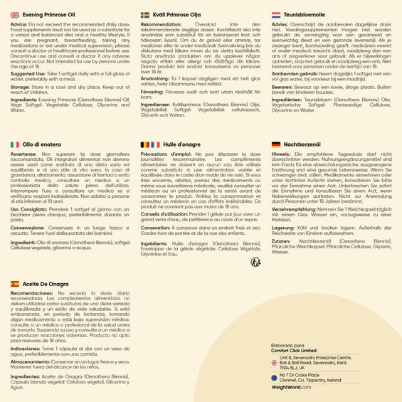 Recomendaciones para tomar las cápsulas blandas de Aceite de Onagra