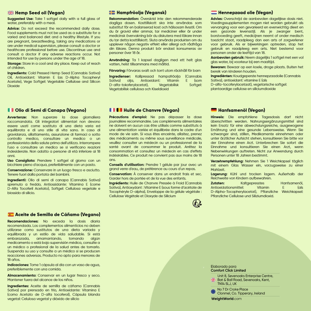 Cómo tomar las cápsulas blandas de aceite de cáñamo