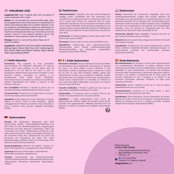 Cómo tomar las cápsulas de Ácido Hialurónico