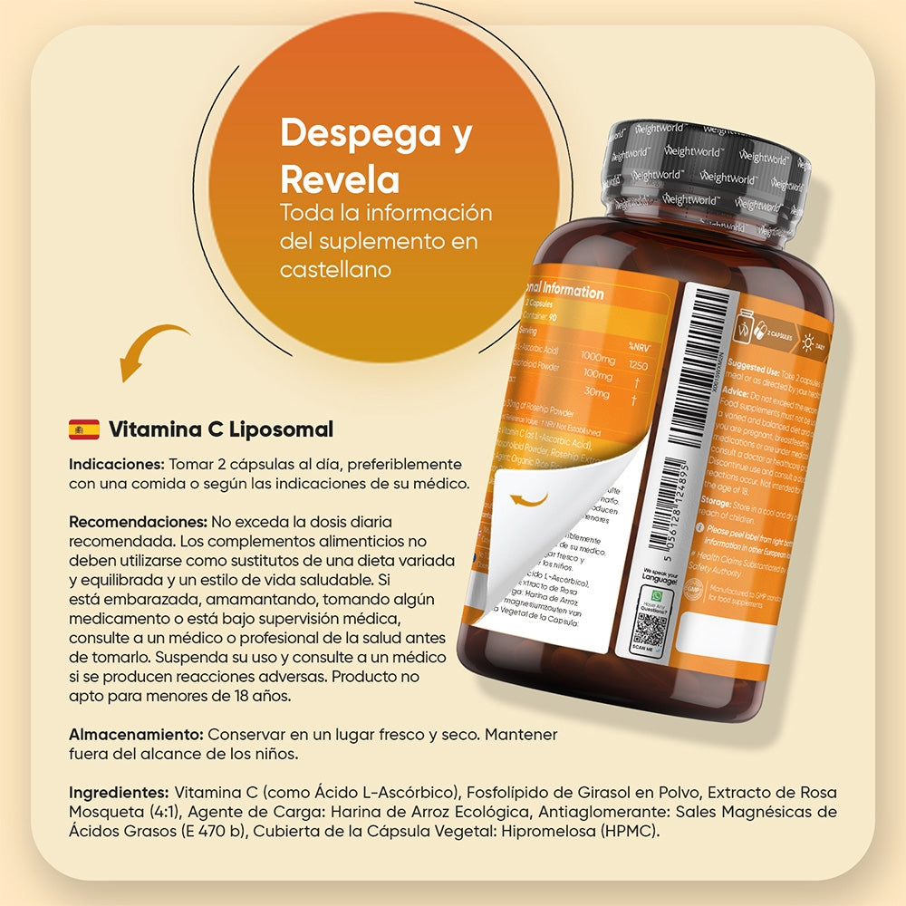 Modo de uso Vitamina C Liposomal