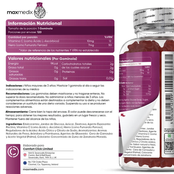 Información nutricional