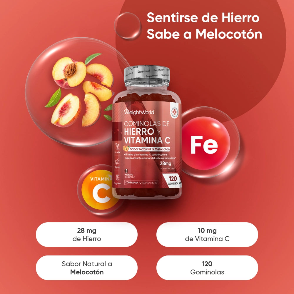 Suplemento de Hierro en gominolas