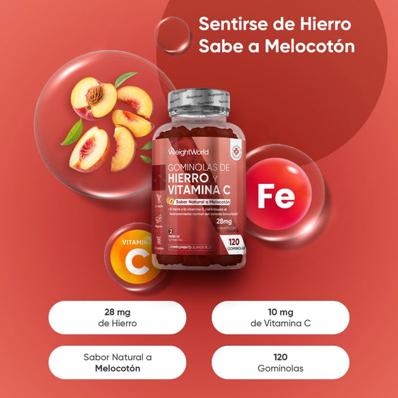 Suplemento de Hierro en gominolas