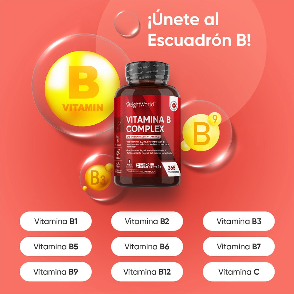 Complemento con las 8 vitaminas B y vitamina C