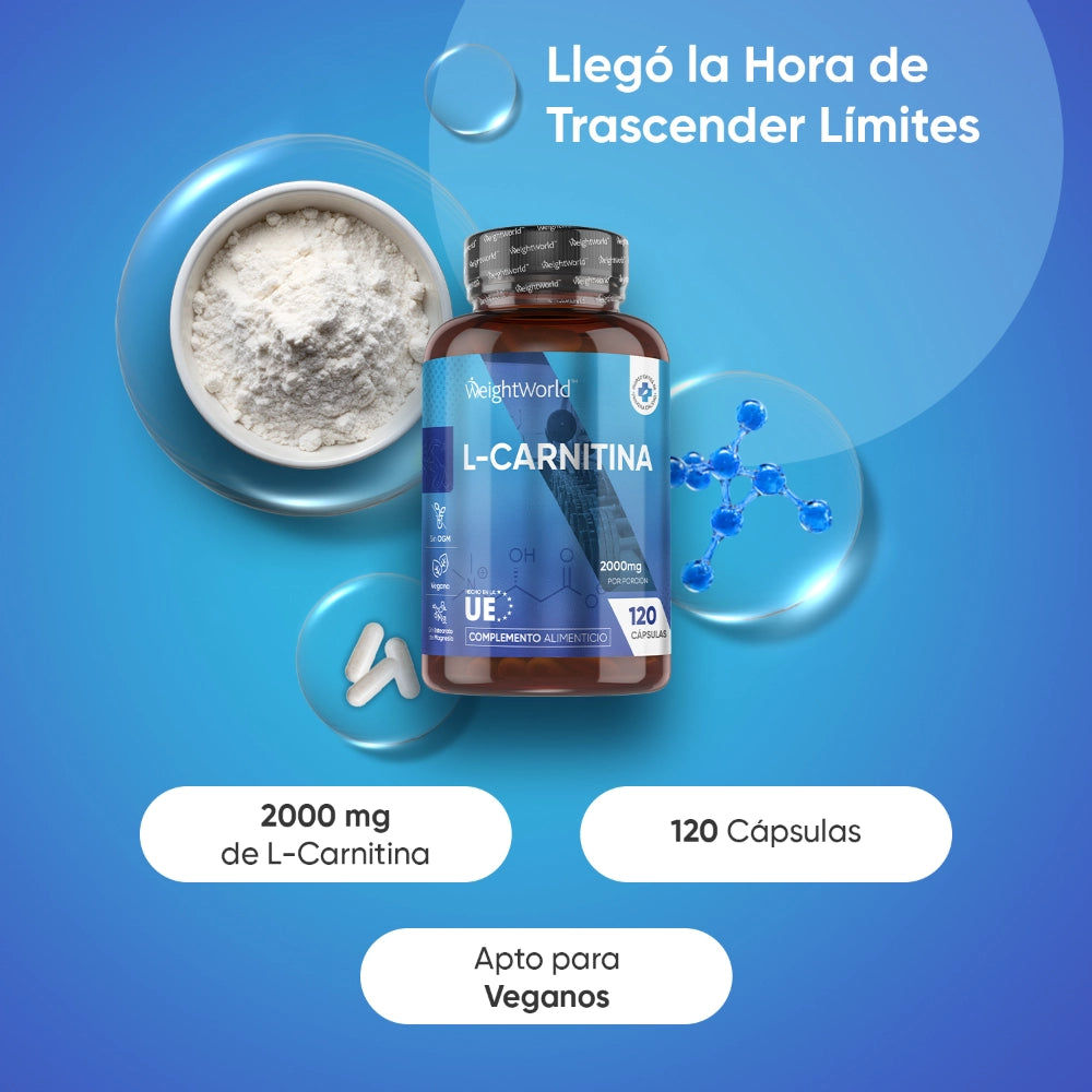 L-Carnitina - 2000 mg 120 cpsulas - WeightWorld L-Carnitina - 2000 mg 120 cpsulas - WeightWorld