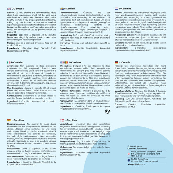 L-Carnitina recomendaciones