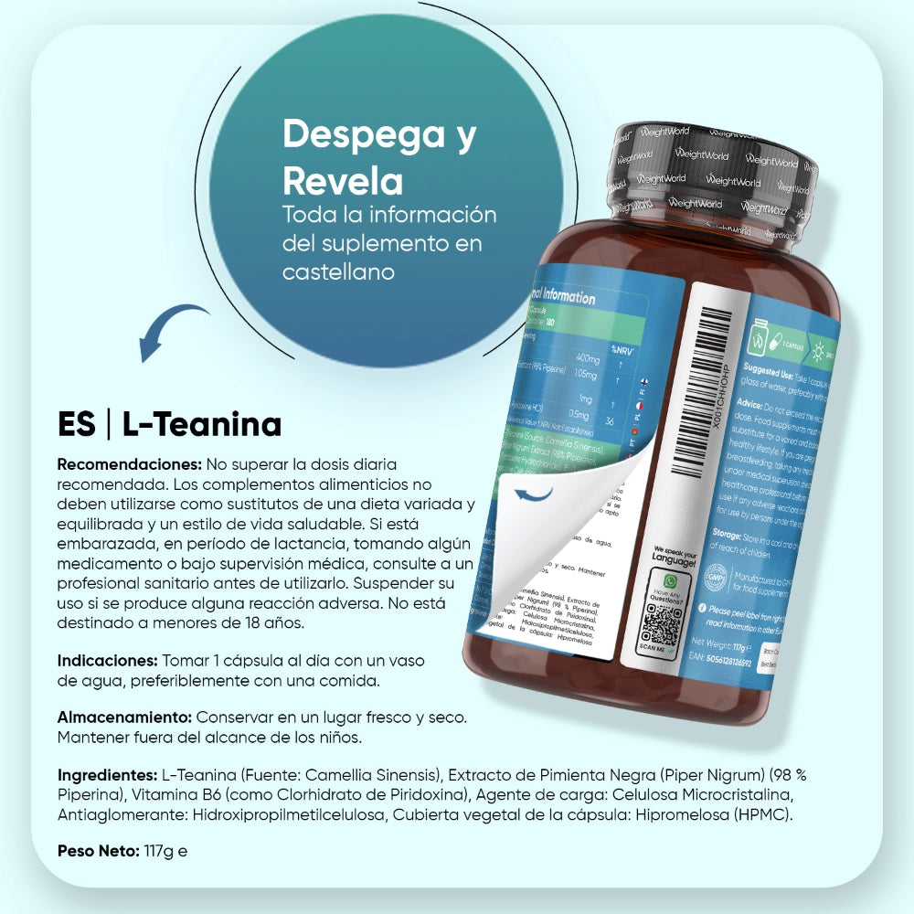 Recomendaciones de uso L-Teanina