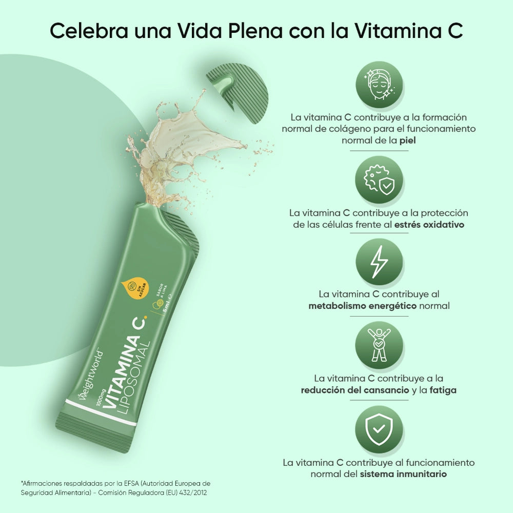 Beneficios vitamina C Liposomal líquida