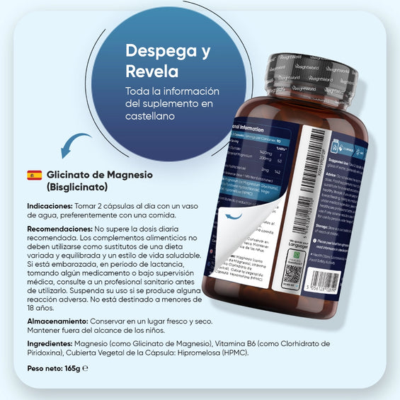 Uso del Glicinato de Magnesio con Vitamina B6