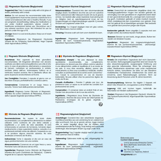 Recomendaciones Bisglicinato de Magnesio + B6