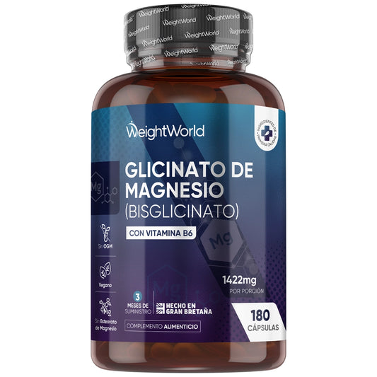 Suplemento Glicinato de Magnesio con Vitamina B6